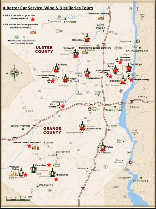 New York Wine Tour Map